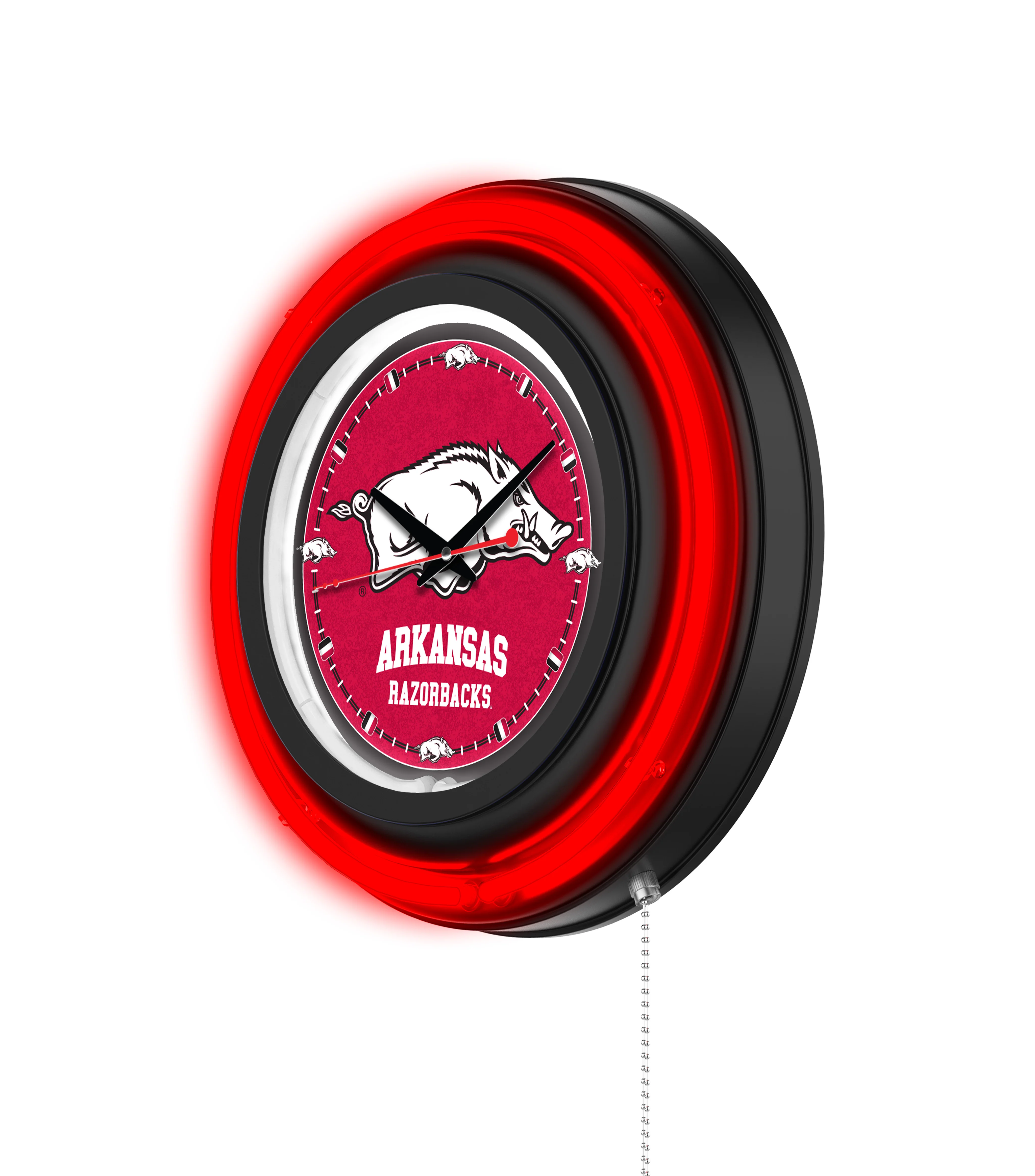 NCAA Licensed Black Case 15" Neon Clock - Image 5