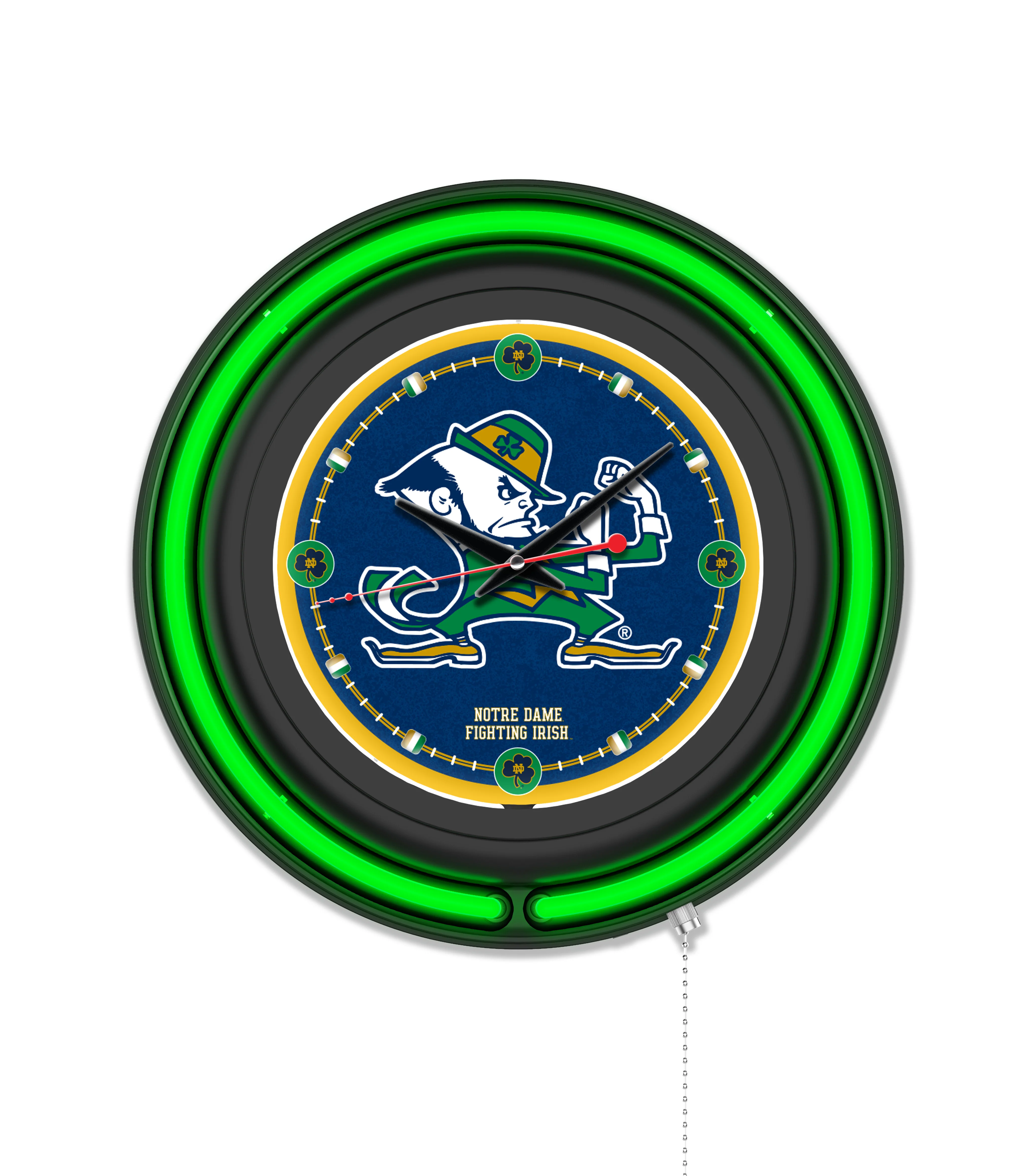 NCAA Licensed Black Case 15" Neon Clock - Image 50