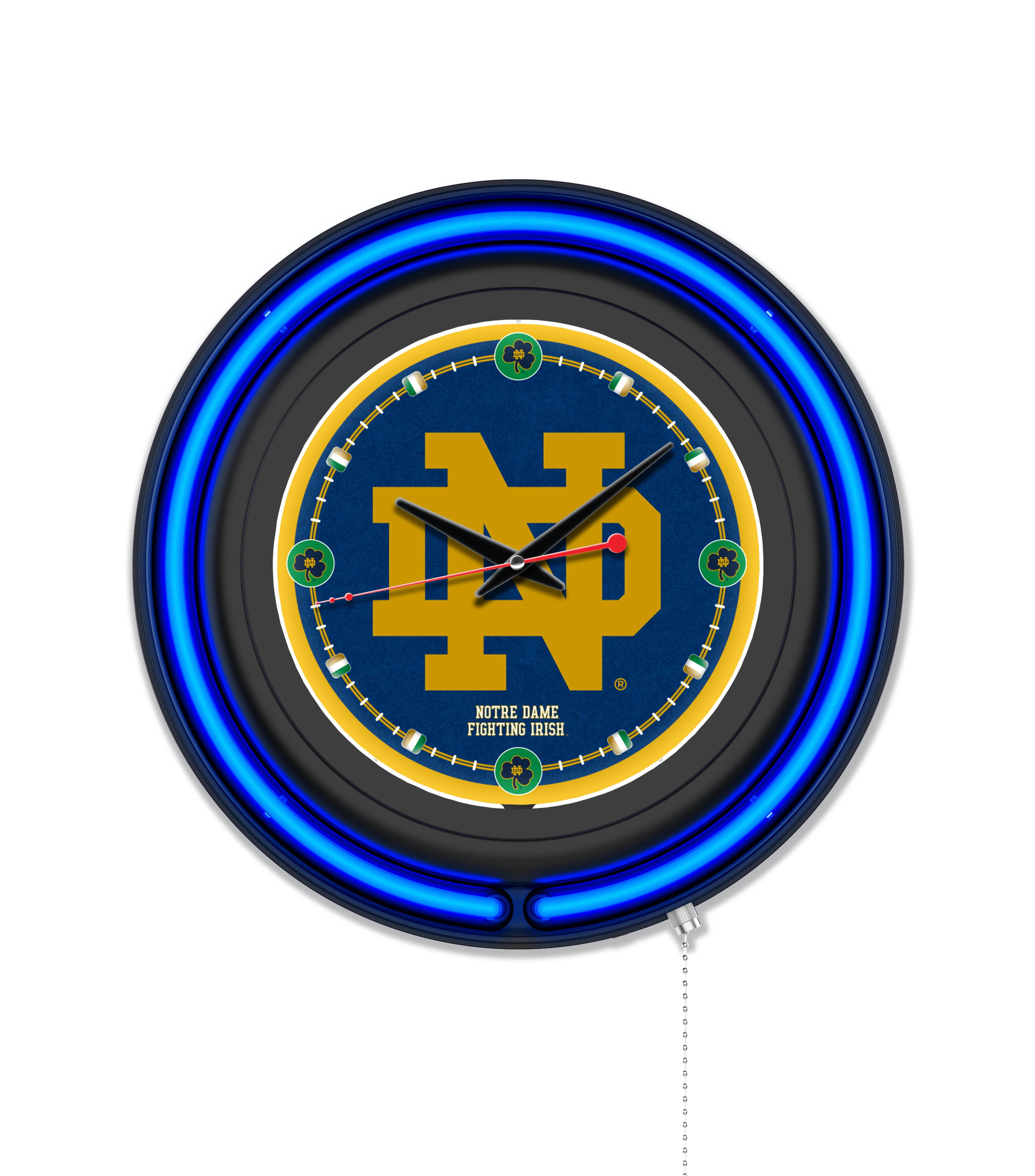 NCAA Licensed Black Case 15" Neon Clock - Image 51