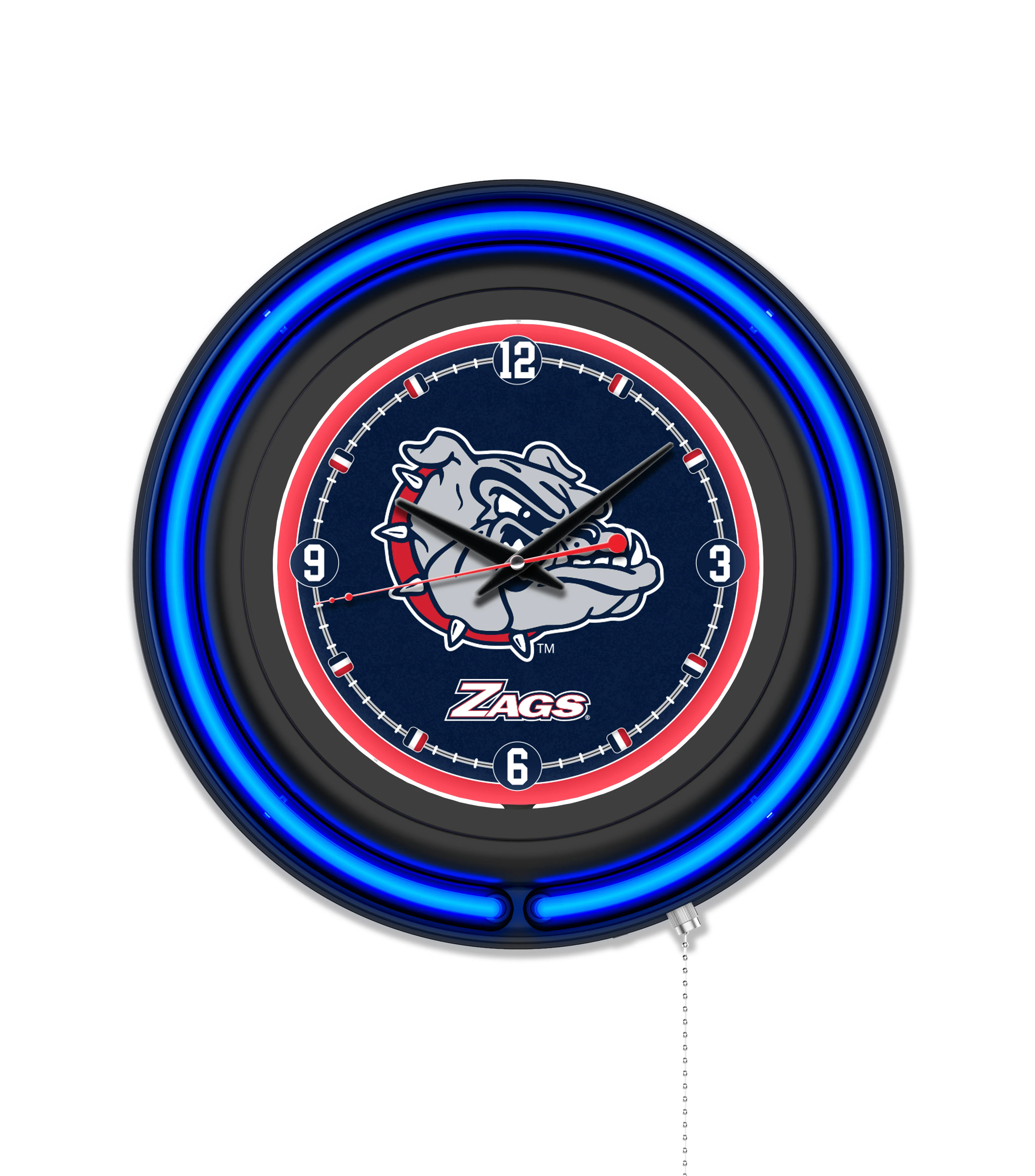 NCAA Licensed Black Case 15" Neon Clock - Image 60