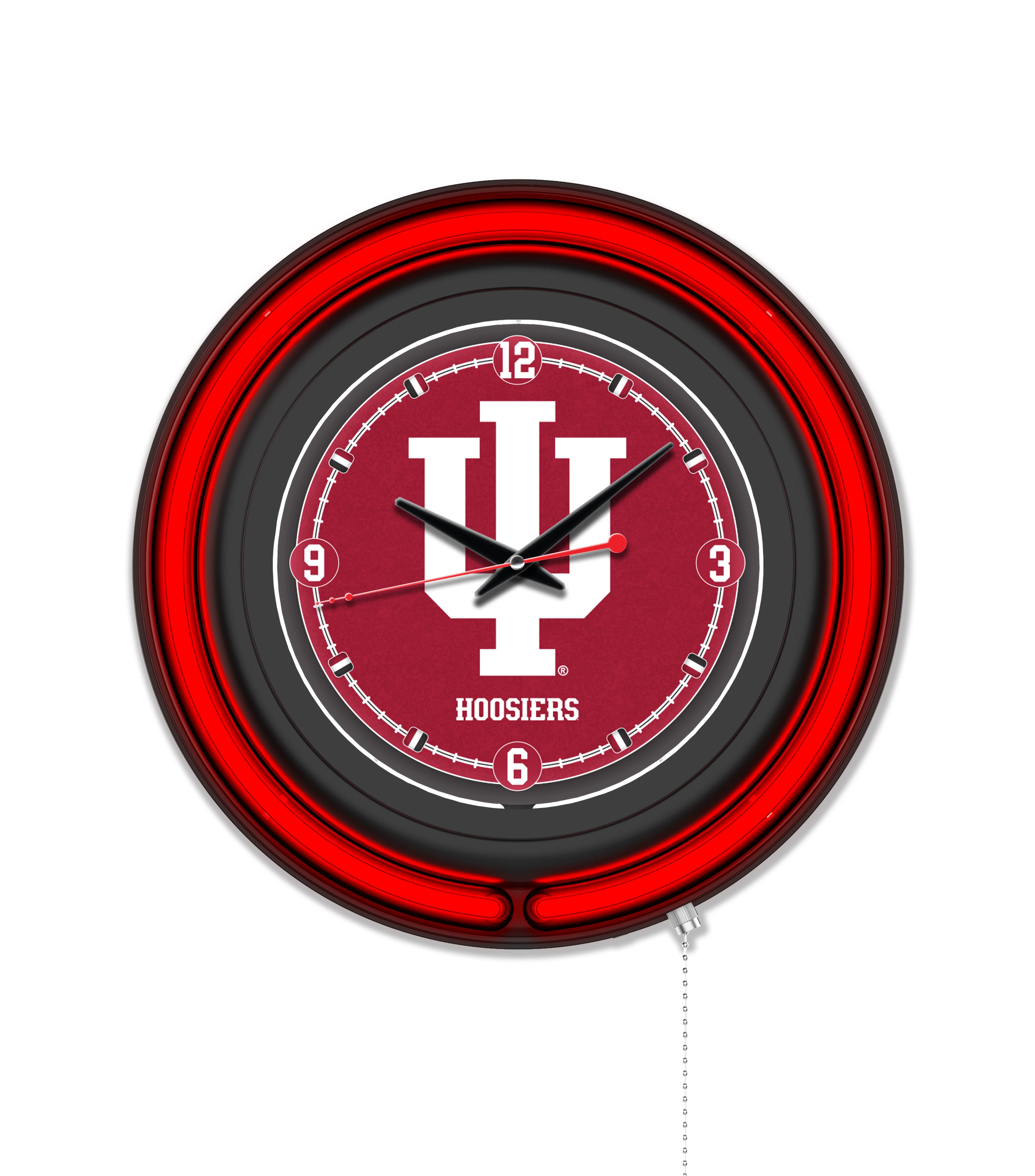 NCAA Licensed Black Case 15" Neon Clock - Image 64