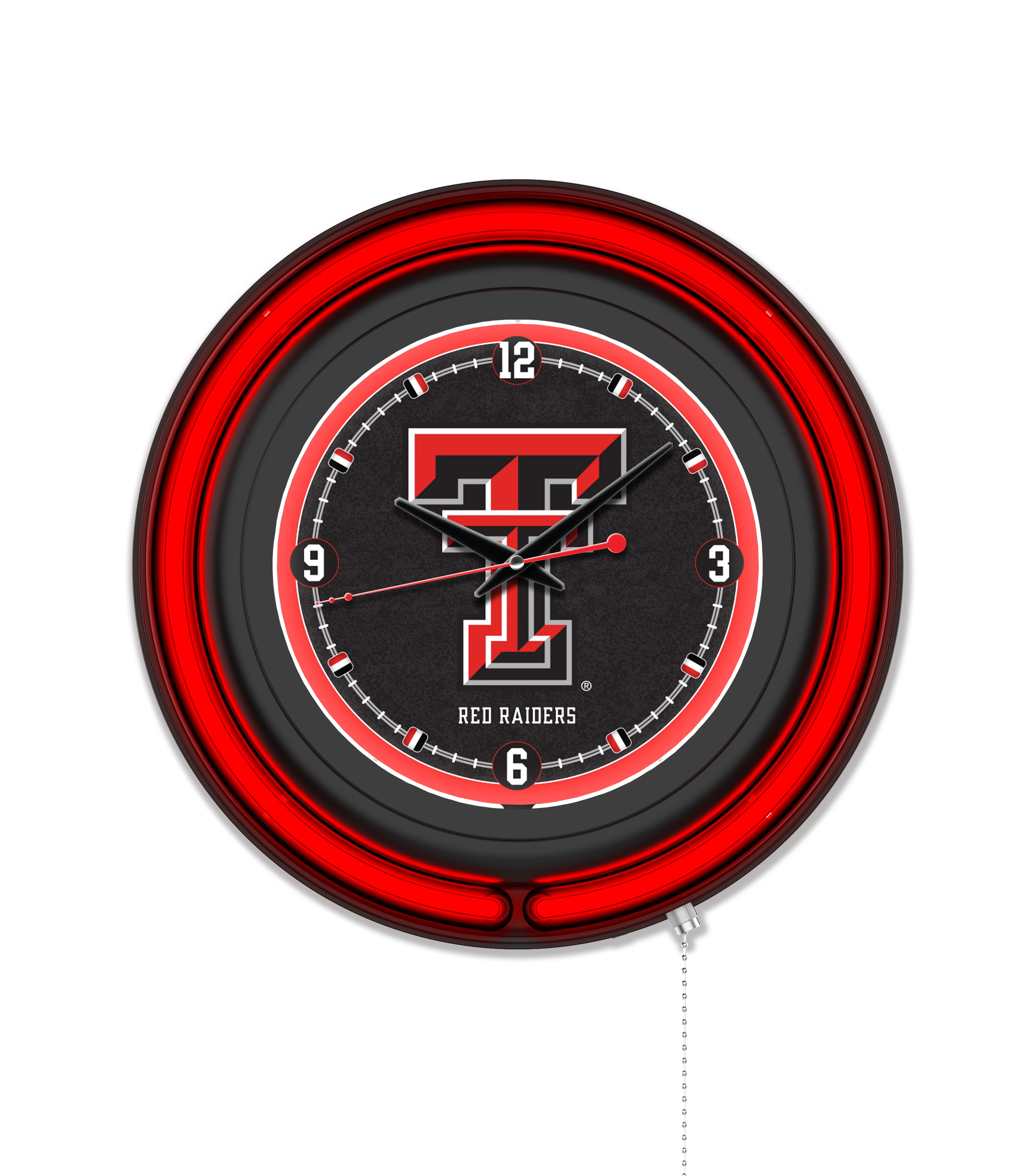 NCAA Licensed Black Case 15" Neon Clock - Image 74