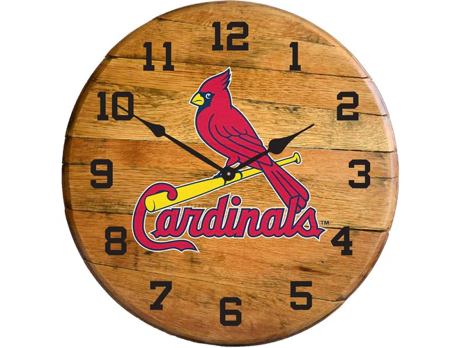 Imperial USA Officially Licensed MLB Oak Barrel Clock - Image 11
