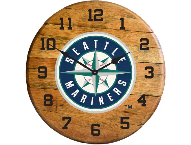 Imperial USA Officially Licensed MLB Oak Barrel Clock - Image 12