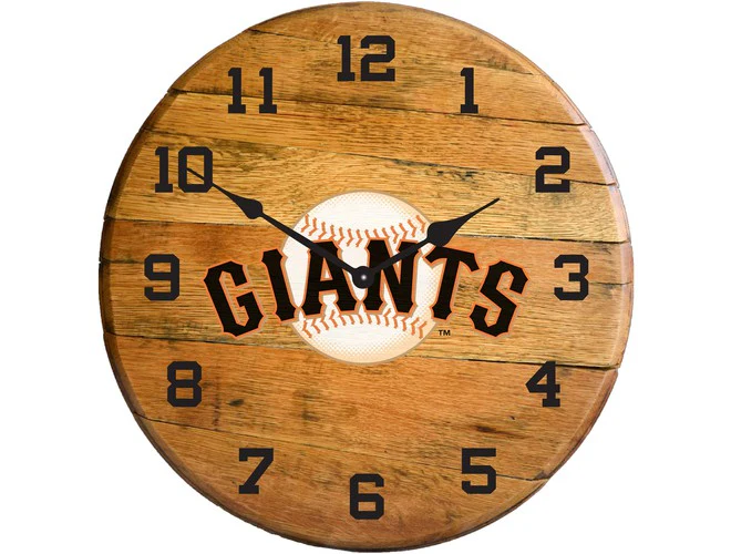 Imperial USA Officially Licensed MLB Oak Barrel Clock - Image 15