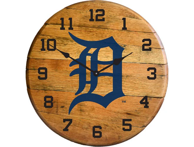 Imperial USA Officially Licensed MLB Oak Barrel Clock - Image 18