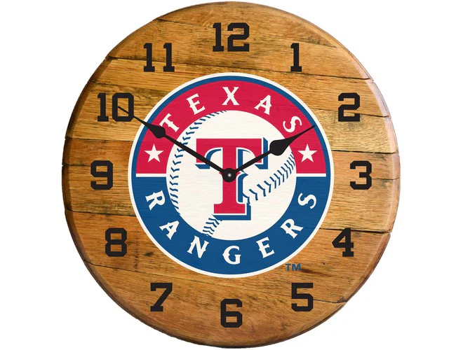 Imperial USA Officially Licensed MLB Oak Barrel Clock - Image 23
