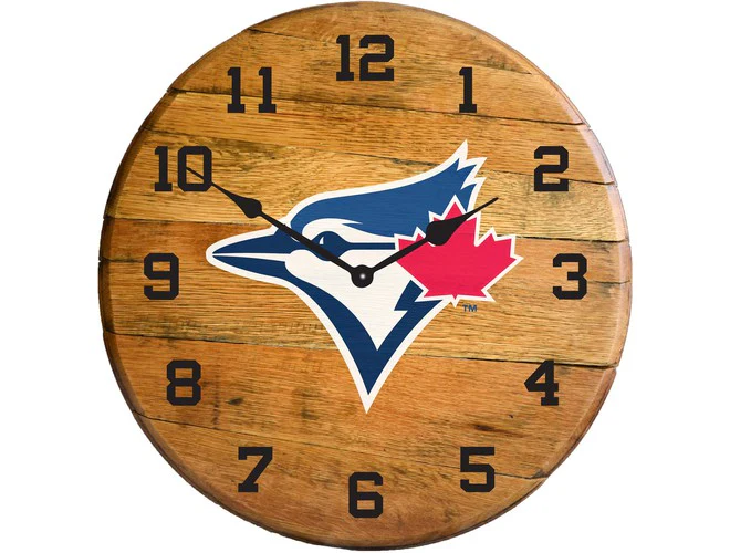 Imperial USA Officially Licensed MLB Oak Barrel Clock - Image 24