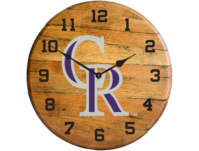 Imperial USA Officially Licensed MLB Oak Barrel Clock - Image 26