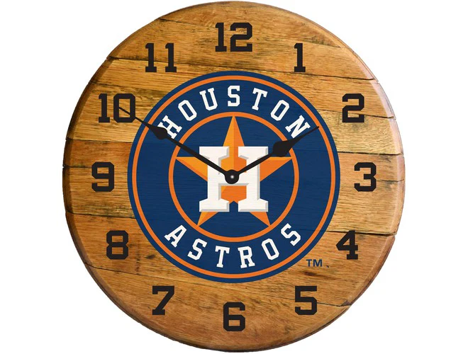 Imperial USA Officially Licensed MLB Oak Barrel Clock - Image 28