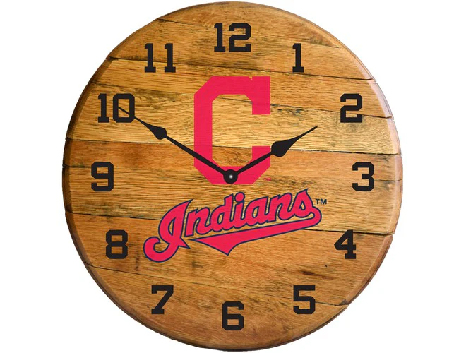 Imperial USA Officially Licensed MLB Oak Barrel Clock - Image 7