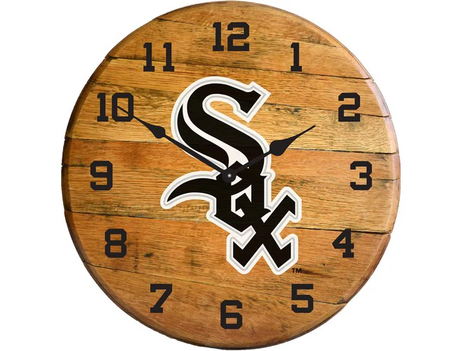 Imperial USA Officially Licensed MLB Oak Barrel Clock - Image 9