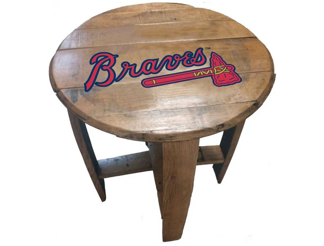Imperial USA Officially Licensed MLB Oak Barrel Side Table - Image 12