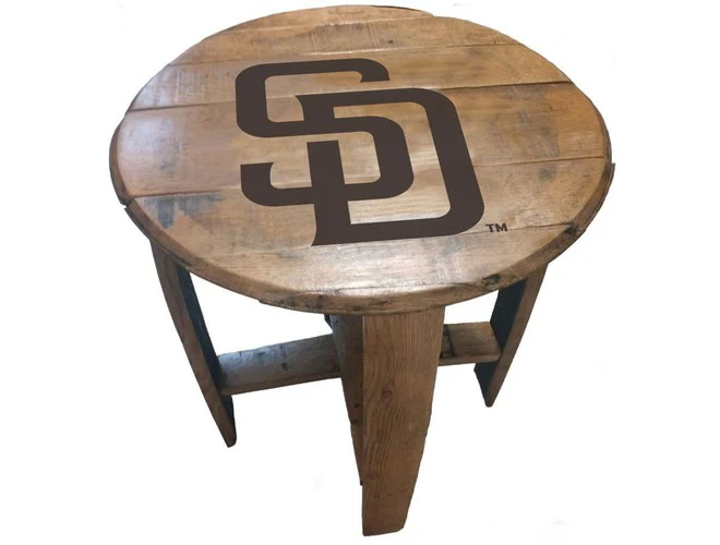 Imperial USA Officially Licensed MLB Oak Barrel Side Table - Image 13