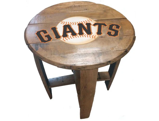 Imperial USA Officially Licensed MLB Oak Barrel Side Table - Image 14