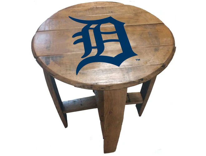 Imperial USA Officially Licensed MLB Oak Barrel Side Table - Image 17
