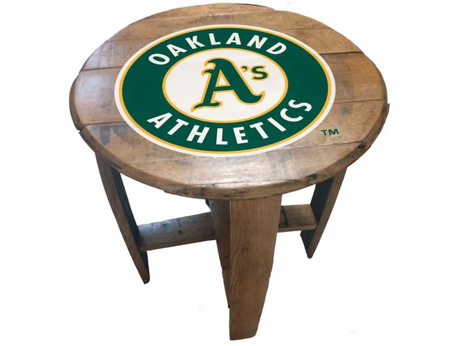 Imperial USA Officially Licensed MLB Oak Barrel Side Table - Image 20