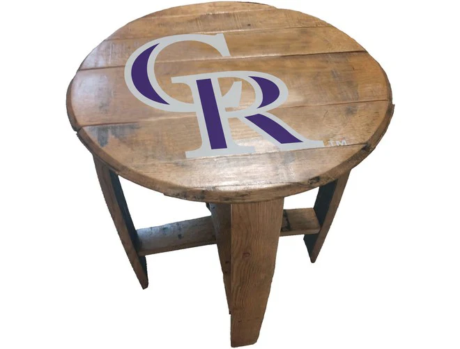 Imperial USA Officially Licensed MLB Oak Barrel Side Table - Image 25