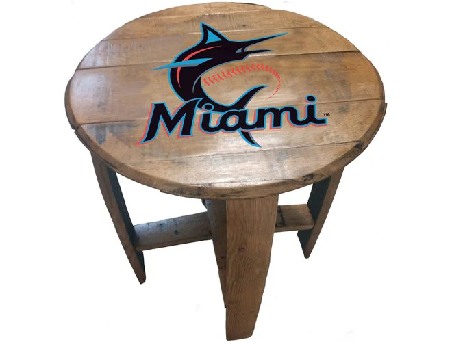 Imperial USA Officially Licensed MLB Oak Barrel Side Table - Image 26