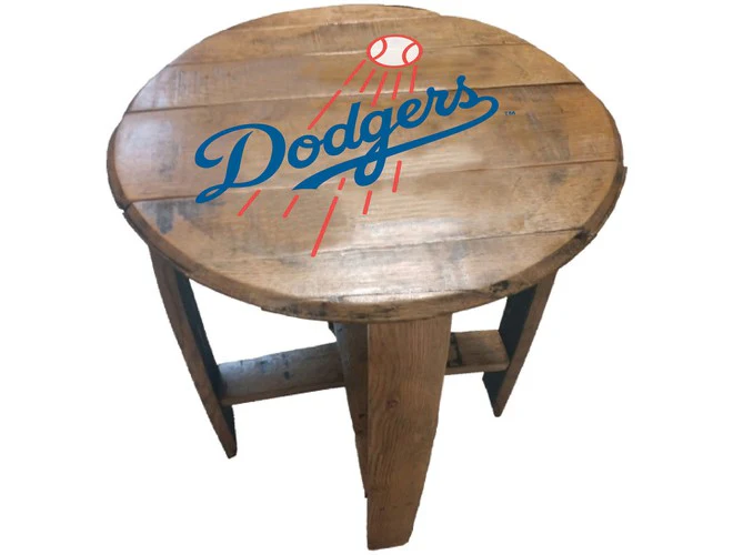 Imperial USA Officially Licensed MLB Oak Barrel Side Table - Image 28