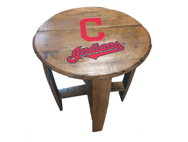 Imperial USA Officially Licensed MLB Oak Barrel Side Table - Image 6