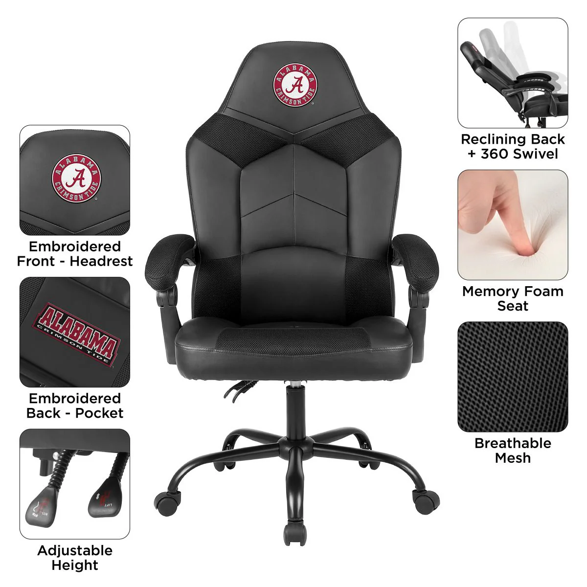 Imperial USA Officially Licensed NCAA Oversized Office Chairs - Image 3