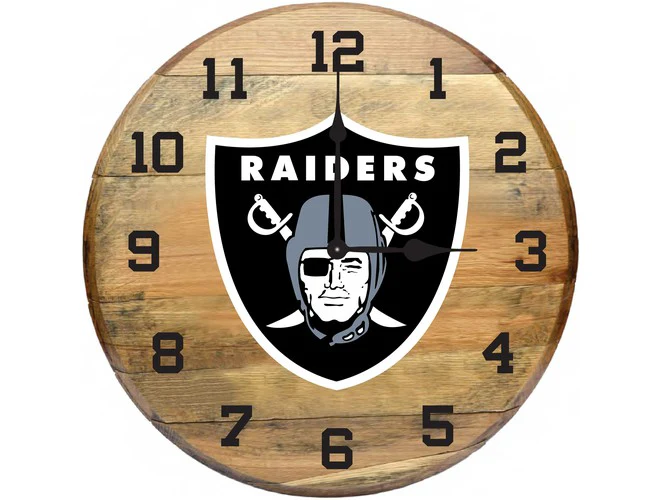 Imperial USA Officially Licensed NFL Oak Barrel Clock - Image 12