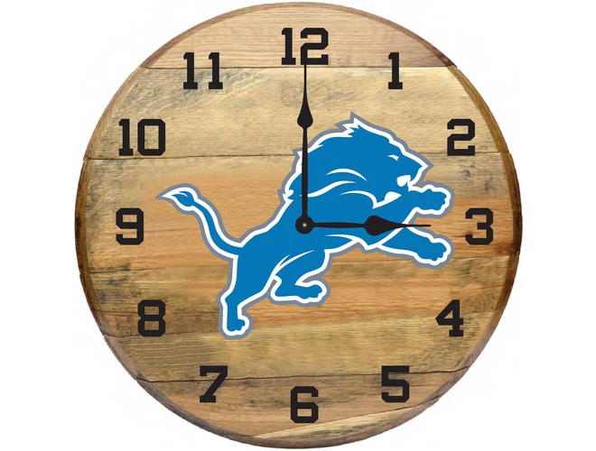 Imperial USA Officially Licensed NFL Oak Barrel Clock - Image 17