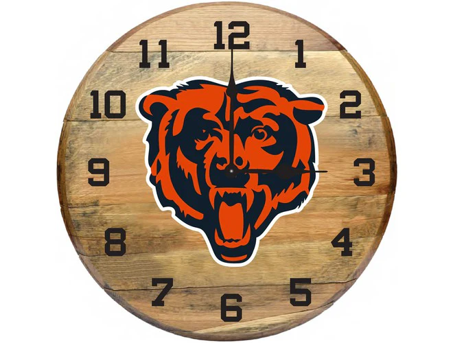 Imperial USA Officially Licensed NFL Oak Barrel Clock - Image 18
