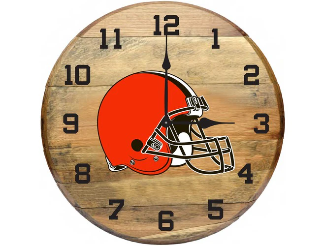 Imperial USA Officially Licensed NFL Oak Barrel Clock - Image 19