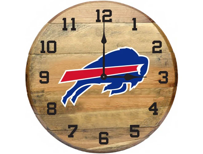 Imperial USA Officially Licensed NFL Oak Barrel Clock - Image 20