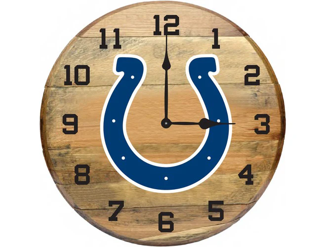 Imperial USA Officially Licensed NFL Oak Barrel Clock - Image 21