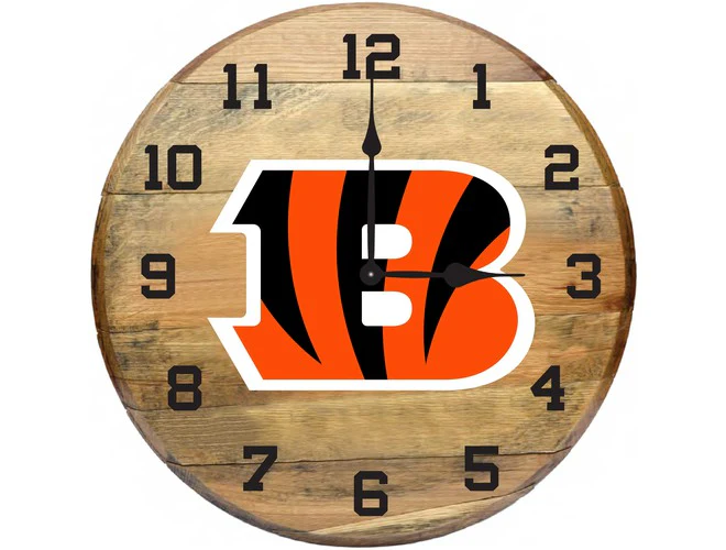 Imperial USA Officially Licensed NFL Oak Barrel Clock - Image 22