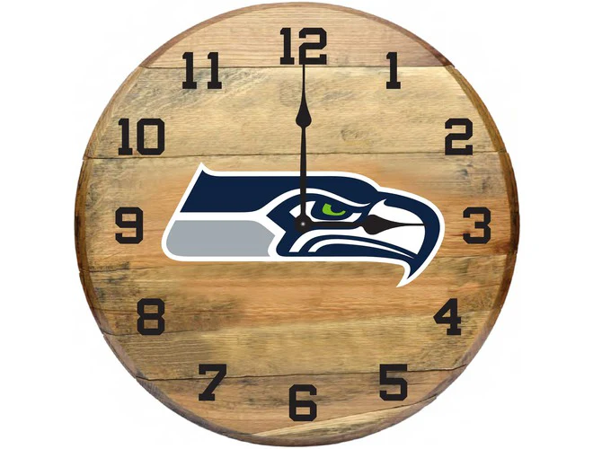 Imperial USA Officially Licensed NFL Oak Barrel Clock - Image 23