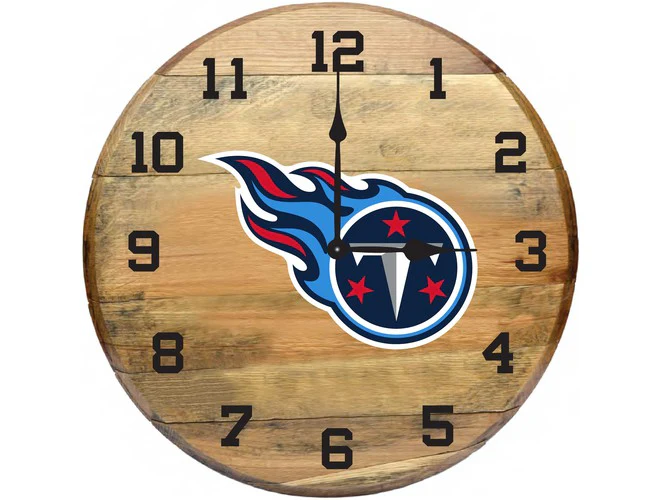 Imperial USA Officially Licensed NFL Oak Barrel Clock - Image 25