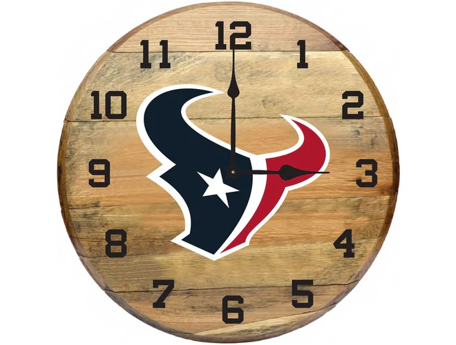 Imperial USA Officially Licensed NFL Oak Barrel Clock - Image 29