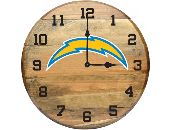 Imperial USA Officially Licensed NFL Oak Barrel Clock - Image 30