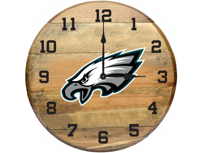 Imperial USA Officially Licensed NFL Oak Barrel Clock - Image 31