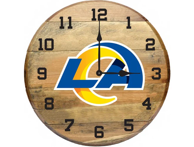 Imperial USA Officially Licensed NFL Oak Barrel Clock - Image 33