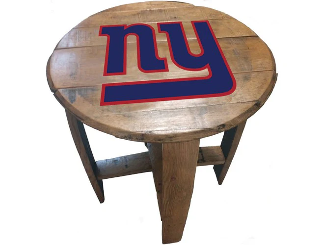 Imperial USA Officially Licensed NFL Oak Barrel Side Table - Image 14