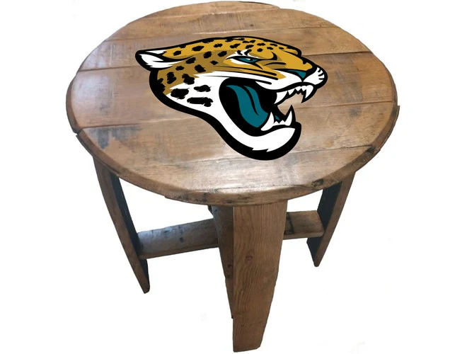 Imperial USA Officially Licensed NFL Oak Barrel Side Table - Image 15