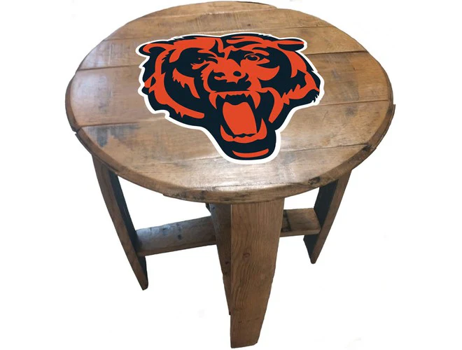 Imperial USA Officially Licensed NFL Oak Barrel Side Table - Image 18