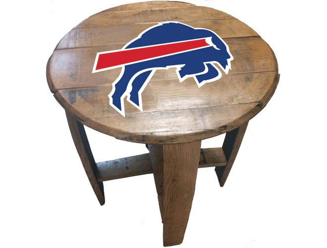 Imperial USA Officially Licensed NFL Oak Barrel Side Table - Image 20