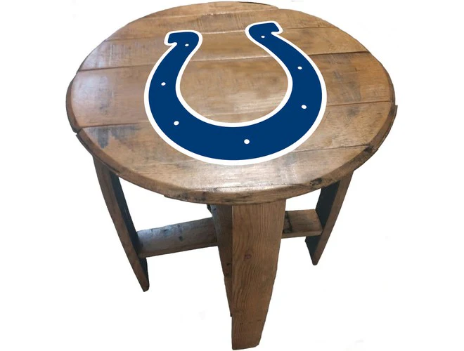 Imperial USA Officially Licensed NFL Oak Barrel Side Table - Image 21