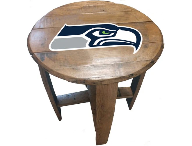 Imperial USA Officially Licensed NFL Oak Barrel Side Table - Image 23