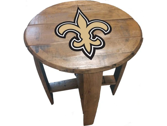 Imperial USA Officially Licensed NFL Oak Barrel Side Table - Image 28