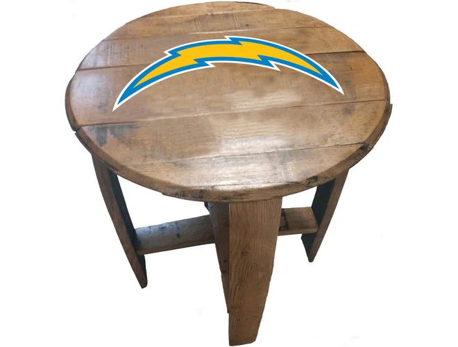 Imperial USA Officially Licensed NFL Oak Barrel Side Table - Image 30
