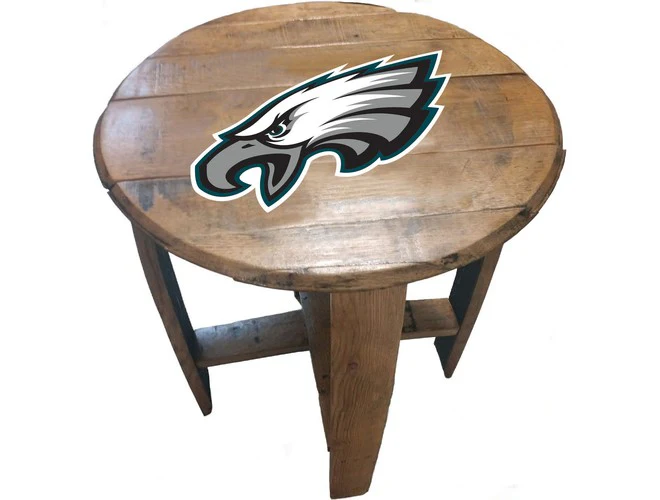 Imperial USA Officially Licensed NFL Oak Barrel Side Table - Image 31