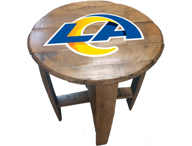 Imperial USA Officially Licensed NFL Oak Barrel Side Table - Image 33