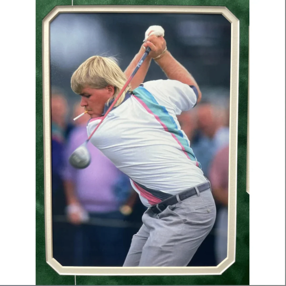 John Daly Signed & Game Played / Worn Golf Glove Framed JSA COA Autograph Cigarette Photo - Image 2